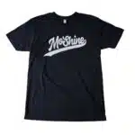 Moshine Black Fitted Logo Shirt Flatlay