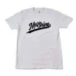 Moshine Black Logo White Short Sleeve T Shirt 2